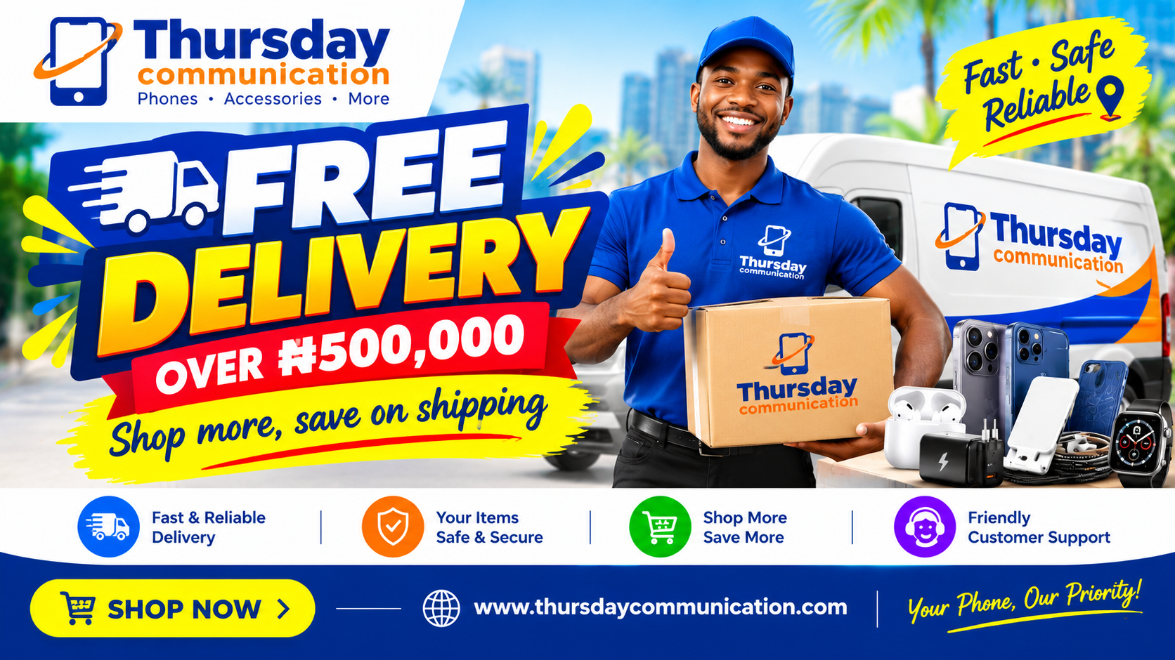 Free Delivery Over 500000