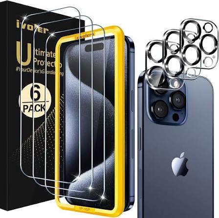 iPhone 15 Pro Max Tempered Glass 3-Pack