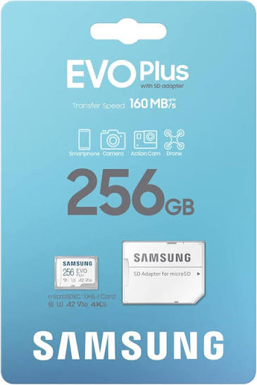 Samsung 256GB EVO Plus microSD Card